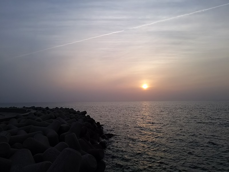 魚津　夕日